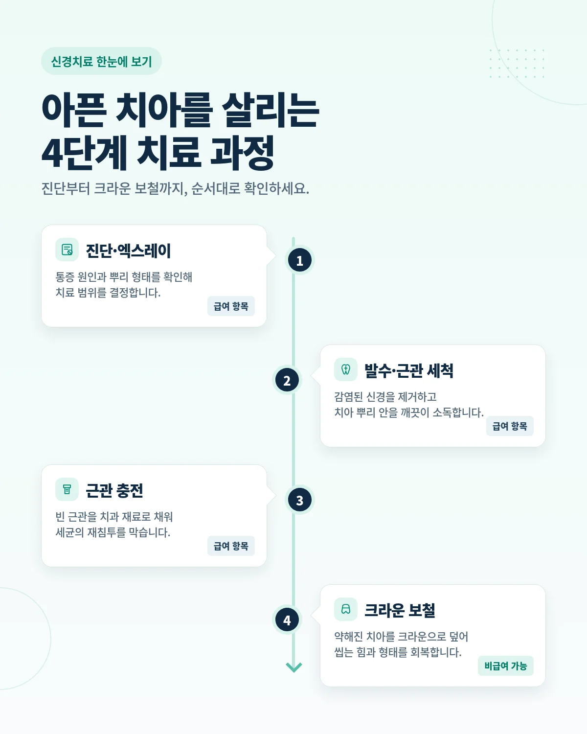 크라운 종류별 가격 치료 과정 확인
